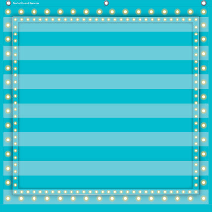Light Blue Marquee 7 Pocket Chart (28" x 28")
