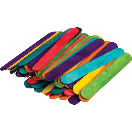 STEM Basics: Multicolor Jumbo Craft Sticks