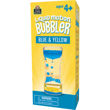 Blue & Yellow Liquid Motion Bubbler