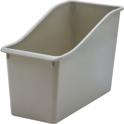Gray Plastic Book Bin