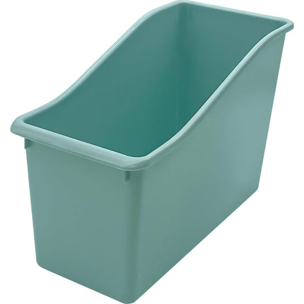 Calming Blue Plastic Book Bin
