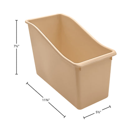 Light Brown Plastic Book Bin