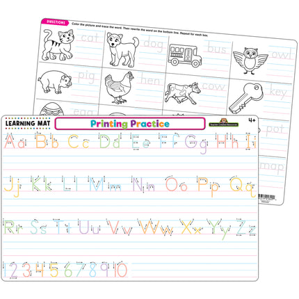 Printing Practice Learning Mat