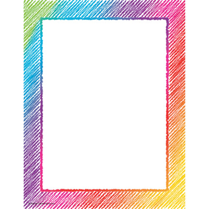 Colorful Scribble Computer Paper