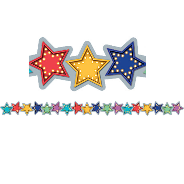 Marquee Stars Die-Cut Border Trim