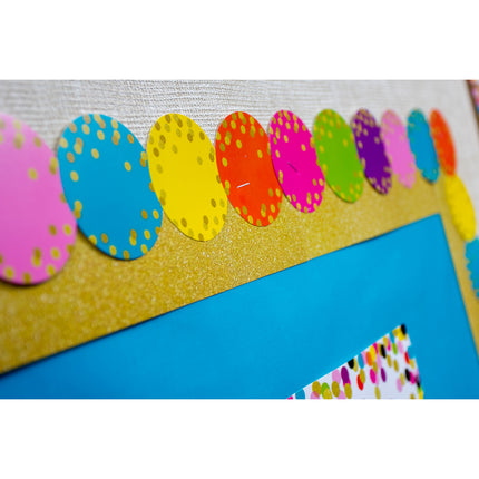 Confetti Circles Die-Cut Border Trim
