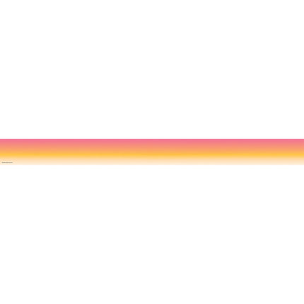 Pink and Orange Color Wash Straight Border Trim