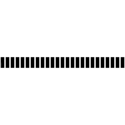 Black and White Vertical Stripes Straight Border Trim
