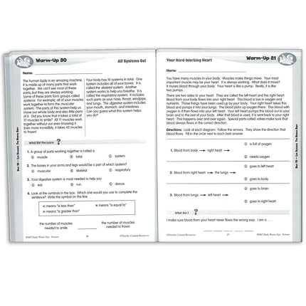 Daily Warm-Ups Science Book, Grade 2