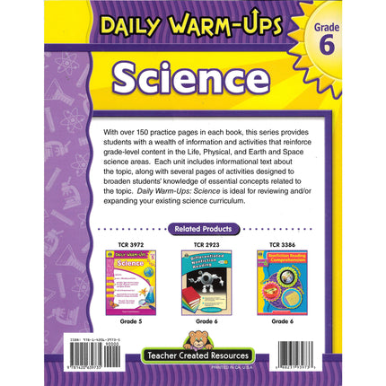 Daily Warm-Ups Science, Grade 6