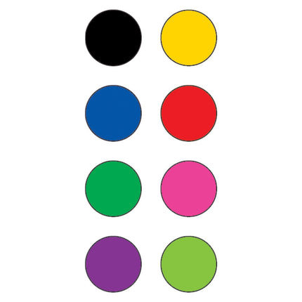 Colorful Circles Mini Stickers, 3/8" Diameter