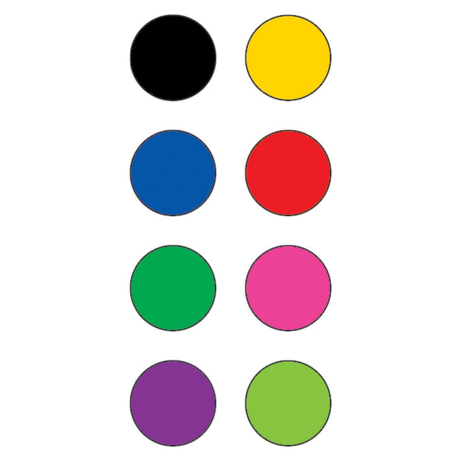 Colorful Circles Mini Stickers, 3/8" Diameter