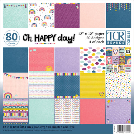 Oh Happy Day Project Paper, 12" x 12",