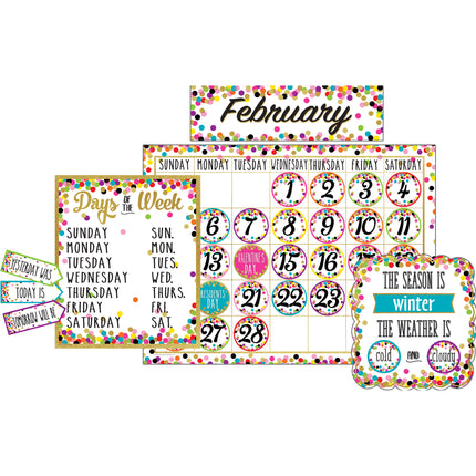 Confetti Calendar Bulletin Board Display