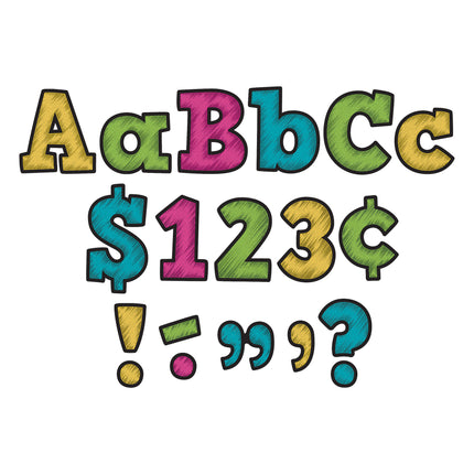 Chalkboard Brights Bold Block 4" Letters