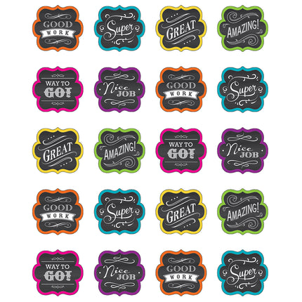 Chalkboard Brights Stickers, Pack of 120