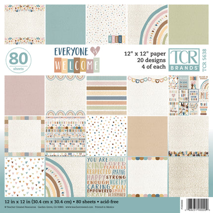 Everyone Is Welcome Project Paper Book, 12" x 12"
