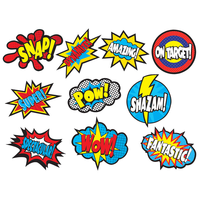 Superhero Sayings Accents