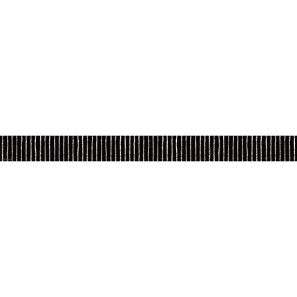 Black With White Pinstripes Trim Straight