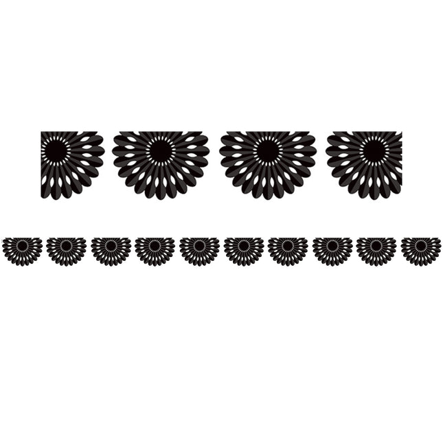 Black & White Fiesta Border Die-cut