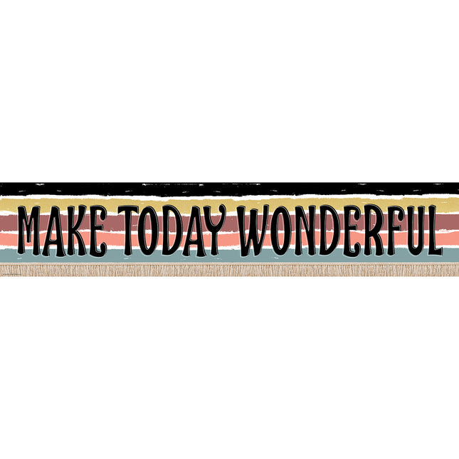 Make Today Wonderful Banner Wonderfully Wild