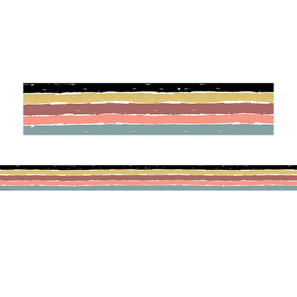 Wonderfully Wild Stripe Border Trim Straight