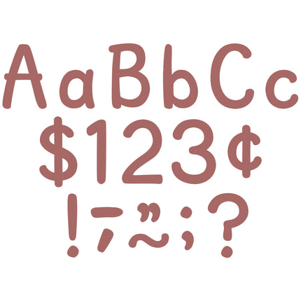 Deep Rose 4in Modern Letters Combo Classic Pack