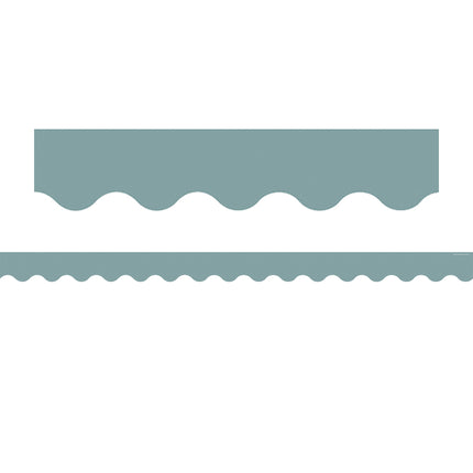 Stone Blue Scalloped Border Trim
