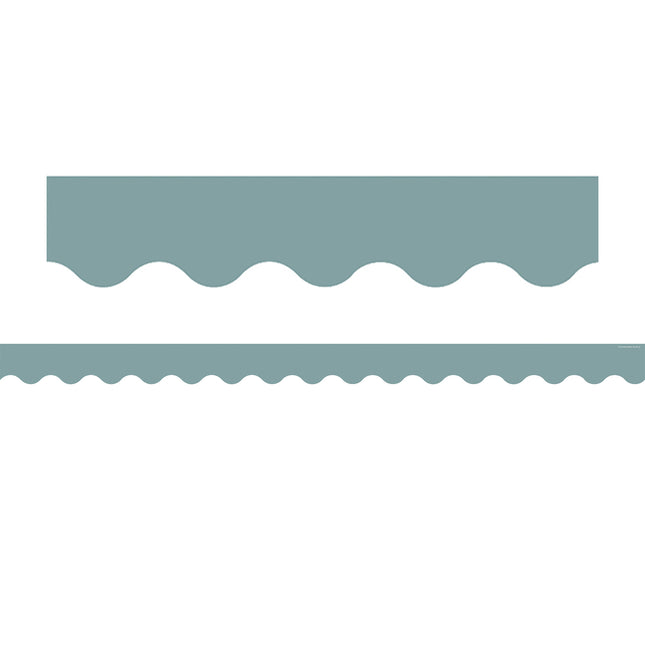 Stone Blue Scalloped Border Trim