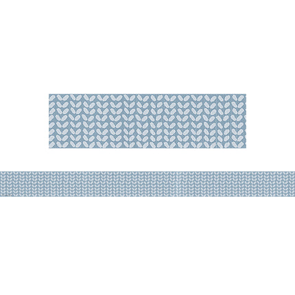 Classroom Cottage Blue Petals Trim Straight