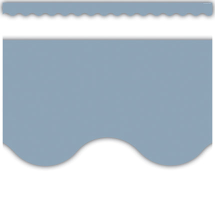 Cottage Blue Scalloped Border Trim