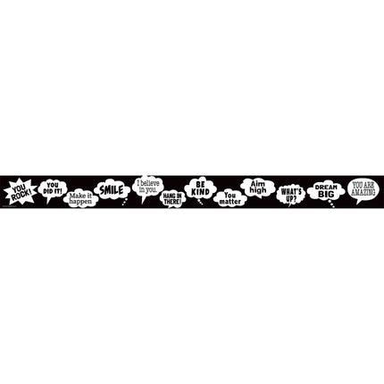 Speech Bubbles Straight Border Trim