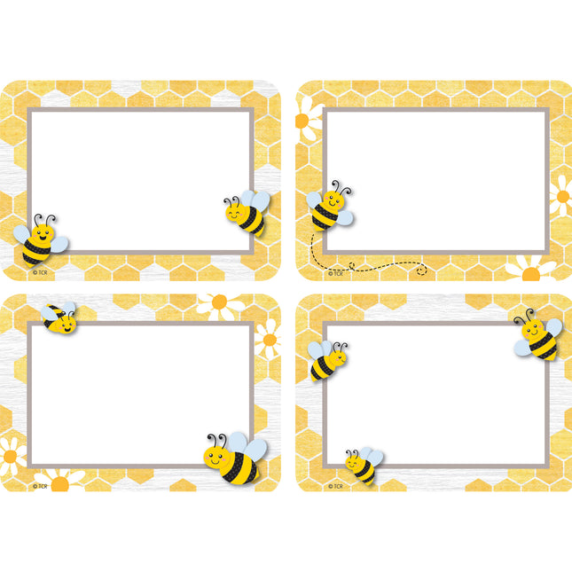 Buzzing Bees Name Tags Labels