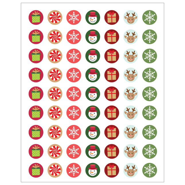 Winter Holiday Mini Stickers