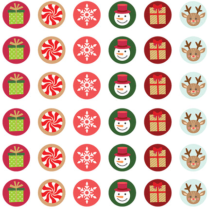 Winter Holiday Mini Stickers