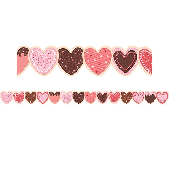 Frosted Heart Cookies Border Die-cut
