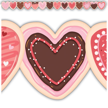 Frosted Heart Cookies Border Die-cut