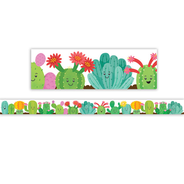 Happy Cactus Crew Die-cut Border