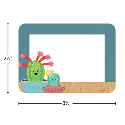 Happy Cactus Crew Name Tags Labels
