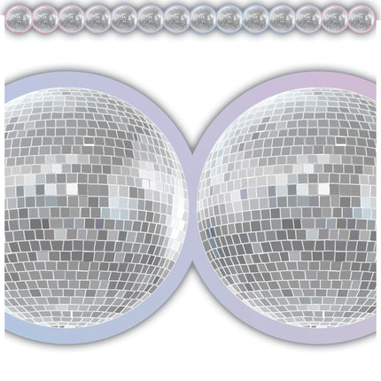 Disco Balls Diecut Border Trim