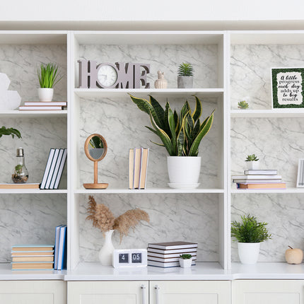 Peel and Stick Decorative Paper Roll, 17-1/2" x 10 ft, Marble