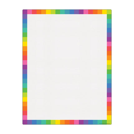 Colorful Blank Write-On/Wipe-Off Chart, 17" x 22"