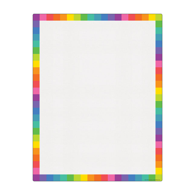 Colorful Blank Write-On/Wipe-Off Chart, 17" x 22"