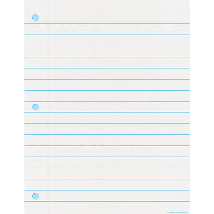 Notebook Paper Dryerase Chart