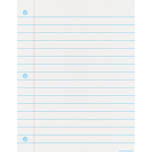 Notebook Paper Dryerase Chart