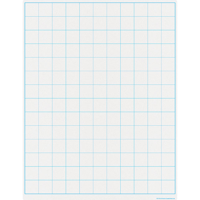Graphing Grid Square Dryerase Chart 1-1/2 Inch