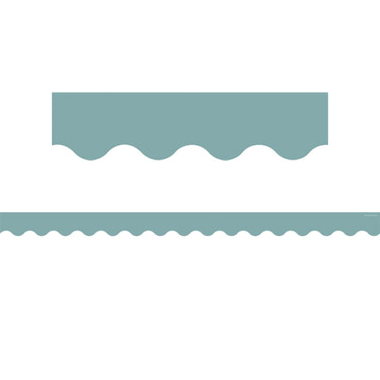 Calming Blue Scalloped Border Trim