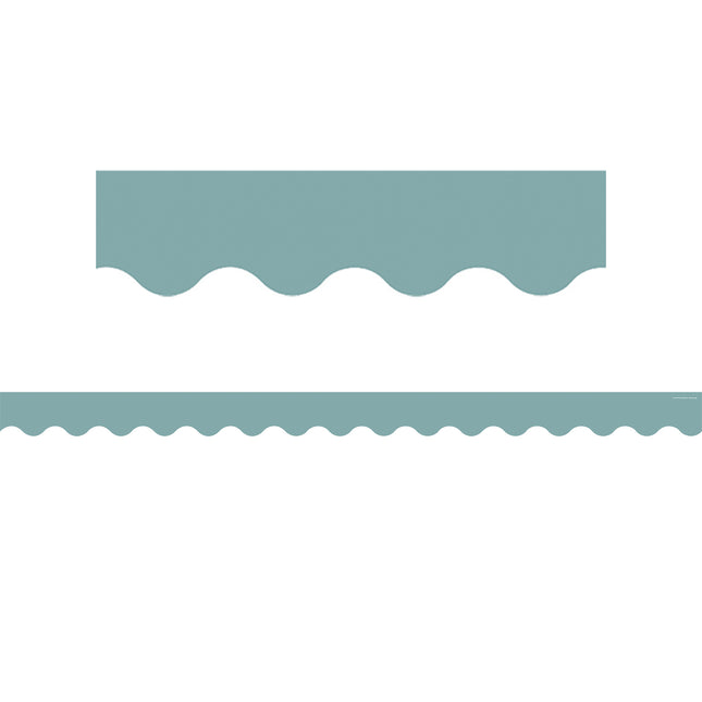 Calming Blue Scalloped Border Trim