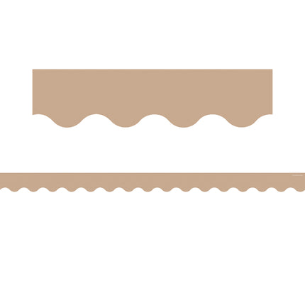 Light Brown Scalloped Border Trim