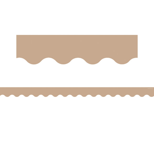 Light Brown Scalloped Border Trim